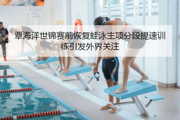 覃海洋世锦赛前恢复蛙泳主项分段提速训练引发外界关注